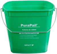 Impact 5506-14C Utility PuraPail Cleaning Bucket, 6 qt Capacity, 7-1/2" Length x 9" Width x 7" Height, Green (Case of 12)
