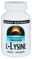L-Lysine 500mg Source Naturals, Inc. 100 Tabs