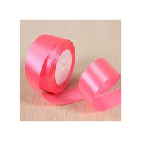 5Meters/Lots 2.5Cm 4Cm 5Cm Silk Satin Ribbons Christmas Halloween Gift Wrapping Wedding Decoration Ribbons DIY Rose Bow Material,Bright Pink,5Cm