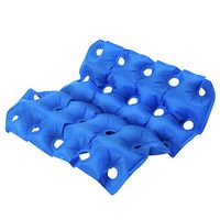 Air Seat Cushion Inflatable, Office Chair Pad Padded Seat Sits Padding + Inflatable Pump for Wheel Chair Car Airplane Prolonged Sitting Tailbone Sciatica Pain Relief 42x43cm/16.5x16.9"