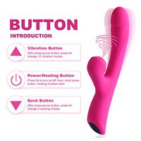 Portable S^u^cking Pleasure USB Rechargable Dual Motor Cordless Waterproof R-á-bbit V-ǐ-brà-tǒrs with 10 Speed & 3 Sùck Modes Best Rated for Travel Gift