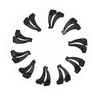 Eyeglass Ear Grip Hooks, Anti-slip Soft Silicone Temple Tips Sleeve Retainer Holder Temple Hook Tip for Sport Eyeglass Sunglasses Glass Spectacles 10 Pairs Black