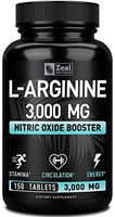L Arginine 3000mg (150 Tablets | 1000mg) Maximum Dose L-Arginine Nitric Oxide Supplement for Muscle Growth, Pump Vascularity and Energy - L Arginine 1000mg Capsules, Nitric Oxide Booster