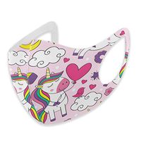 Mouth Masks for Dust Protection Anti Face Mask Washable Earloop Mask Pink Unicorn