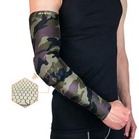 HiRui Elbow Pads Elbow Brace, Basketball Shooter Sleeves Arm Compression Sleeve Collision Avoidance Elbow Pad for Cycling Football Volleyball Baseball, Youth Adult Women Men ((Single) ArmyGreen, XL)