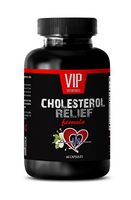 Cholesterol lowering Supplements - Cholesterol Relief Formula - Heart Supplements for Women - 1 Bottle 60 Capsules