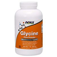 NOW Supplements, Glycine Pure Powder, Promotes Restful Sleep*, Neurotransmitter Support*, 1-Pound
