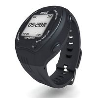 Pyle Extreme GPS Sports Watch Workout Trainer - ANT+ Heart Rate Monitor Compatible - For Tracking Running, Biking, Hiking Outdoors - Export Data to Map my Run and Strava - Displays Pace, Speed and Distance (Black)