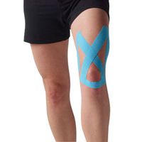Spidertech Upper Knee Spider Pre-Cut [Blue]. Water-Resistant, Latex-Free and Easy to use. Preferred by Athletes. Reduce Pain and Inflammation, Help re-Train Muscles, Enhanced Performance.