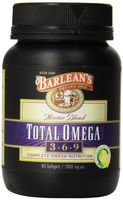 Barlean's Organic Oils Total Omega, Lemonade Flavor, 90 Softgels / 1000 mg Each, Bottle