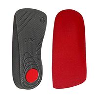 HEALLILY 1 Pair Orthotic Insole Arch Support Insoles for Flat Feet High Arch X O Shape Leg Correction Size XL (Red)