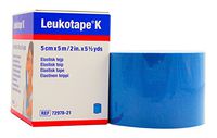 Leukotape K - Therapeutic Kinesiology Tape - 2" x 5.4 Yard Roll Blue