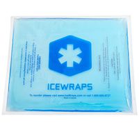 ICEWRAPS Gel Ice Pack for Injuries Reusable Hot and Cold Therapy for Knee, Ankle, Elbow Ice Wrap or Back Microwavable Heat Pad 8"x10"