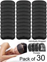 Eye Mask Sleep Masks Sleeping Mask Blindfold Eye Cover Team Building Games Party with Nose Pad and Adjustable Strap for Women Men Kids 4 Layers Black (30 pack)