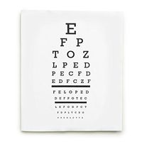 Design Ideas Focus Cloth, Soft Reusable Microfiber Cleaning Wipe for Glasses and Electronics, Eyechart Design