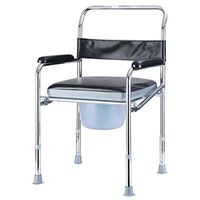 XWZJY Folding Bedside Commode Shower Chair Home Portable Toilet with Ultra-Premium Padded Wipe Clean Easy Bathroom Support for Elderly,Disabled, Handicapped