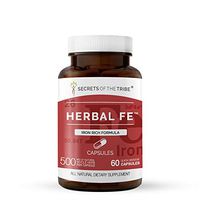 Secrets Of The Tribe - Herbal Fe, Iron Rich Formula, Herbal Supplement Blend (60 Capsules)
