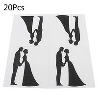 lipiny 20 Sheets/Bag Creative Couples Bride Groom Paper Napkins Guest Wedding Party Tableware Decoration Supply