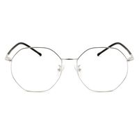 Cyxus Vintage Retro Blue Light Filter Glasses Round Anti Eyestrain Redness Metal Frame (8008T18,Sliver Frame)