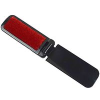 Zeroyoyo Magik Lint Brush Folding Small Travel Purse Pet Hair Fabric Clothes Dust Remover Black