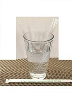 500 Ct Clear Colorless Corn Plant Based Compostable Biodegradable Restaurant Plastic Paper Wrapped Eco Environmentally Earth Friendly Plastic Straw Straws Drinking Disposable Straws Straw Bulk