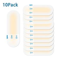 Yuema 10 Pcs Blister Pads Waterproof Hydrocolloid Wound Pads Blister Bandages for Heel Blisters Foot Toe Prevention & Recovery