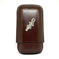 Alligator 3-Finger Cigar Case – Leather Cigar Case – Cigar Cutters by Jim
