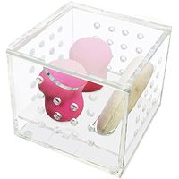 ZZ Lighting Great Ventilation Dustproof Clear Acrylic Beauty Sponge Blenders Organizer Comestic Sponge Puff Storage(Small)