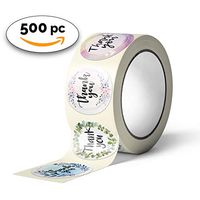 Pebble Penguin Thank You Stickers, 1.5" Great for Craft Projects, Weddings, Events, Birthdays, Baby Showers, Small Business Label Tags for Packages, Merchandise, Receipts, Easy Use, (500)