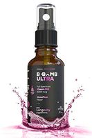 Triple Blend Vitamin B12 5000 mcg Liquid Spray: Organic Plums with Cinnamon - Methyl, Hydroxy, Adenosyl - Keto Friendly, Vegan (60 Servings)