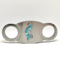 Kokopelli Cigar Cutter – Double Guillotine Blades – in Gift Box
