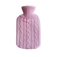 NACOLA Classic Hot Water Bag Cover Only,Hot Water Bottle Cute Animal Knit Covers for 2 L Classic Rubber Hot Water Bottle