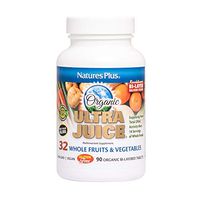 NaturesPlus Ultra Juice Multivitamin - 90 Vegetarian Tablets, Bilayered - Whole Food Supplement - Whole Fruits & Vegetables, Antioxidant - Non-GMO, Vegan, Organic, Gluten-Free - 45 Servings