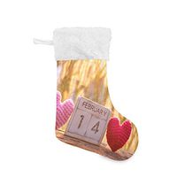 Personalized Christmas Stocking Sunlight Pink Heart Valentine Santa Xmas Tree Decor Socks Gift Kids Fireplace/Restaurant/Hotel/Club/bar