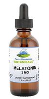 Liquid Melatonin 3mg - Natural Berry Flavored Kosher Melatonin Drops in 2oz Glass Bottle