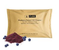 100% Pure Blueberry Extract 10:1 Powder, 8 oz, 800 mg Serving, Non-GMO, Gluten-Free, Vegan, No Fillers or Additives, Made in USA, Lab-Tested, Eco-Friendly Packaging