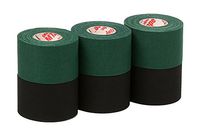 Mueller Athletic Tape Sports Tape, Green and Black 6 rolls