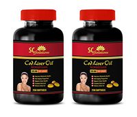 Metabolism Booster - Norwegian COD Liver Oil - Cod Liver Oil Pure - 2 Bottles 500 Softgels
