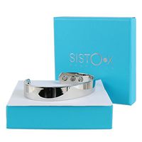 SISTO-X Copper Magnetic Bracelet/Bangle Shiny Cuff Chrome Finish Design by Sisto-X® 6 Magnets Rare Earth Health Medium (160-190Mm)