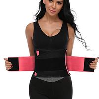 SZ-Climax Lumbar Support Belt - Back Brace Support Belt Waist Trainer Trimmer Cincher Sweat Belt Postpartum Recovery Body Shaper for Weight Loss, Lower Back Pain for Women Men (Pink, XL)