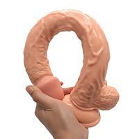 TSYJY Female Supplies 15.74 INCH Huge Massage D-îd-l-os Power Quiet Wand Tool Relax Soft D-î-CKS Lifelike Super Huge Realistic for Women SHXGX (Color : A)