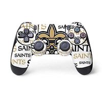 Skinit Decal Gaming Skin for PS4 Controller - Officially Licensed NFL New Orleans Saints Gold Blast Design