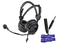 Sennheiser HMD26-II-600-X3K1 Sportscaster Headset, Dual Ear, HyperCardioid Dynamic Mic, 1/4" and XLR Connectors With 2 TAI Audio Cable Straps