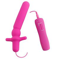 ZRB Prostate Massager Vibrator Stimulation Male G-Spot Vibrating Wired Remote Control 7 Frequency Vibration AAA Battery Adult Masturbation Sex Toys,Pink