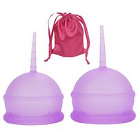 Menstrual Cup Menstrual Cups Low Cervix Menstrual Cup-2PCS -Women's Menstrual Cup Silicone Cup