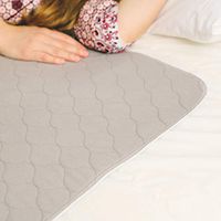 zigzag alleys Bed Pad Underpad 4 Layers Reusable Incontinence Bed Pads Washable Mattress Protector Pad (Dark Grey)