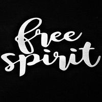 Chase Grace Studio Free Spirit Free Soul Vinyl Decal Sticker|White|Cars Trucks SUVs Vans Laptops Walls Glass Metal|7.5" X 4.5"|CGS946