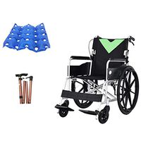 OCYE Travel Light Transport Chair, Compact Design, Foldable Pedals, Luxurious Aluminum Wheelchair, Perfect for Travel, with Storage Bag