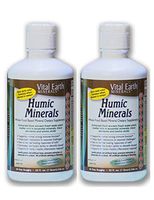 2 Pack- Vital Earth Minerals Humic Minerals - 32 Fl. Oz. - 1 Month Supply (Each)- Vegan Liquid Trace Mineral Multimineral Supplement - Almost Tasteless - Whole Food Plant-Based Ionic Minerals