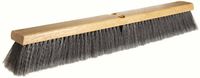 Weiler 42042 24" Block Size, Flagged Silver Polystyrene Fill, Fine Sweep Floor Brush, Natural